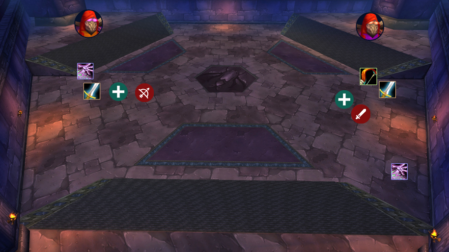 Pre-pull positioning.